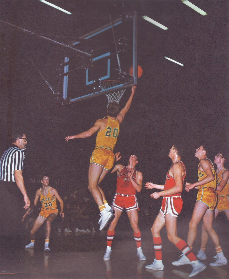 Basketball action photo