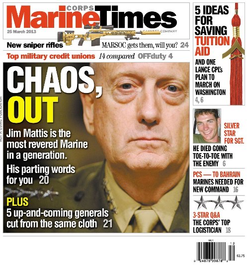 photo of 25 March 2013, Marine Times Cover Cover